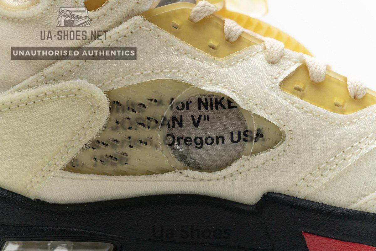 DH8565-100 OFF White x Air Jordan 5 Retro SP Sail - Image 15