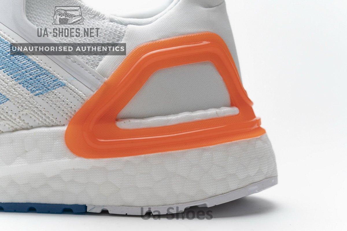 EG0768 adidas Ultra BOOST 20 Primeblue White Blue Orange - Image 9