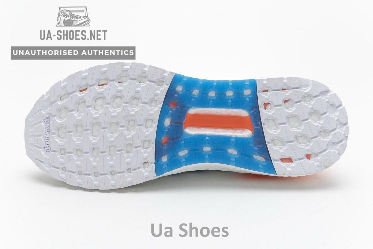 EG0768 adidas Ultra BOOST 20 Primeblue White Blue Orange - Image 15