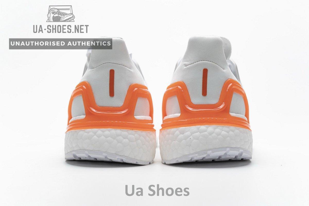 EG0768 adidas Ultra BOOST 20 Primeblue White Blue Orange - Image 7