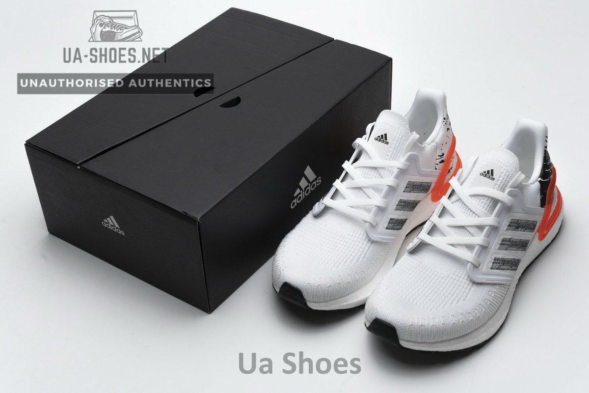 EG0699 adidas Ultra BOOST 20 Splatter White Black - Image 3