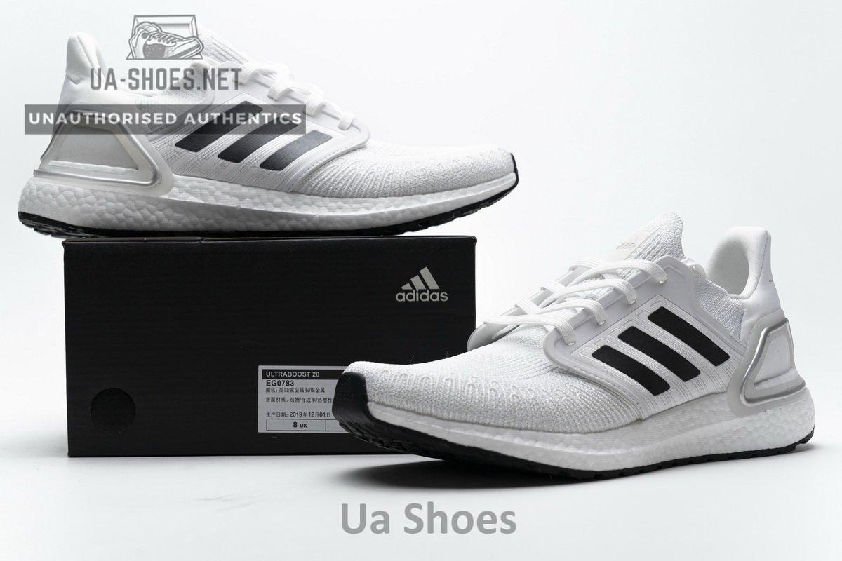 EG0783 Adidas Ultra BOOST 20 CONSORTIUM White Silver Grey - Image 2