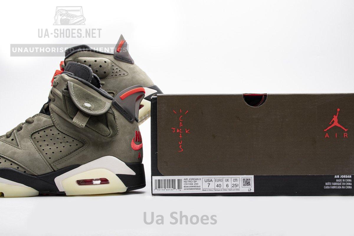 Travis Scott X Air Jordan 6 “Medium Olive” - Image 5