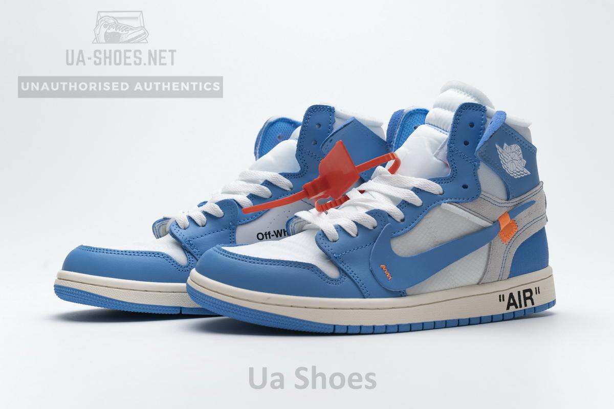 Jordan 1 Retro High Off-White University Blue Update Lace - Image 3