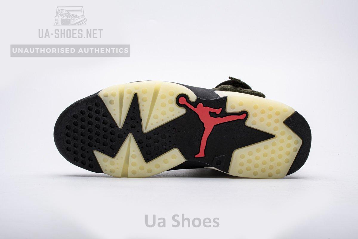 Travis Scott X Air Jordan 6 “Medium Olive” - Image 6