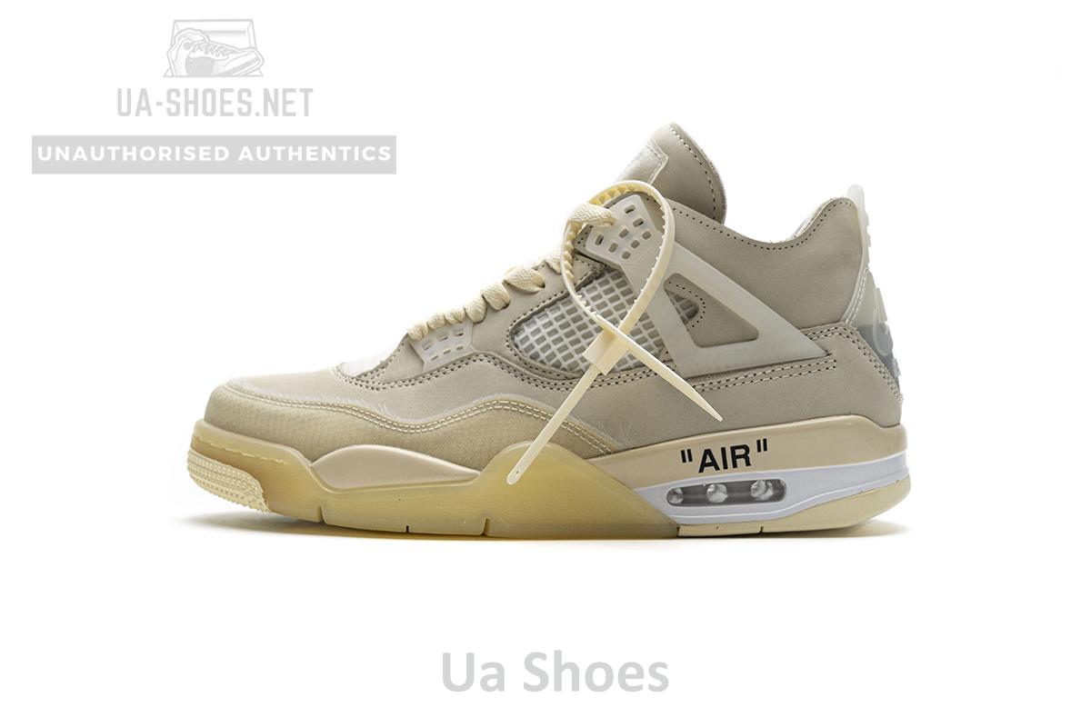 OFF White x Air Jordan 4 Sail