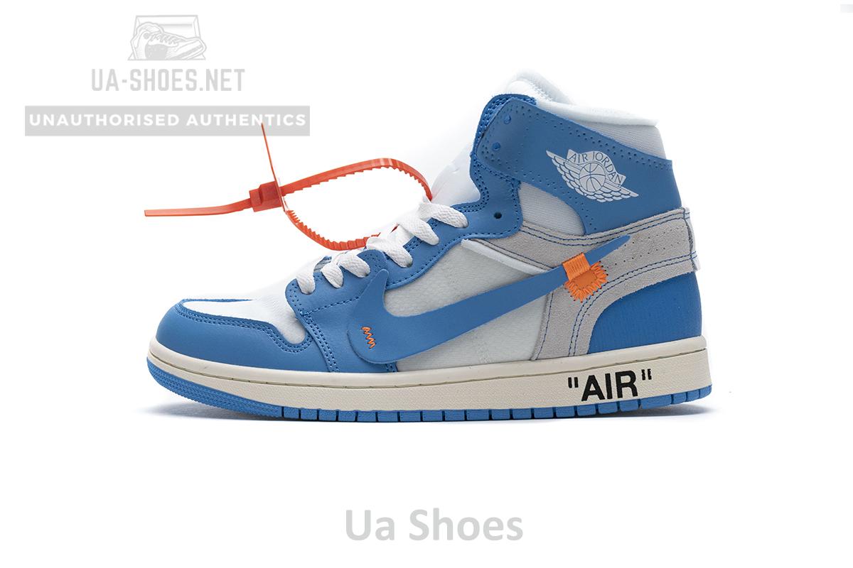 Jordan 1 Retro High Off-White University Blue Update Lace