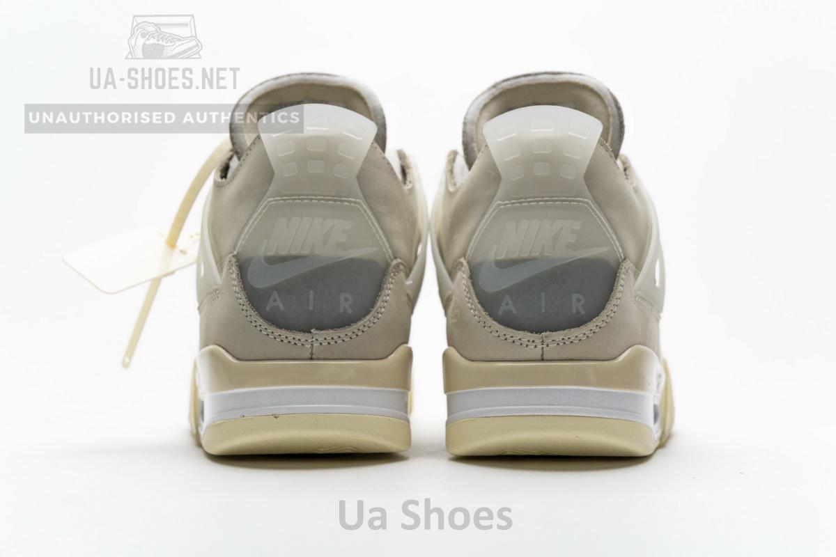 OFF White x Air Jordan 4 Sail - Image 7