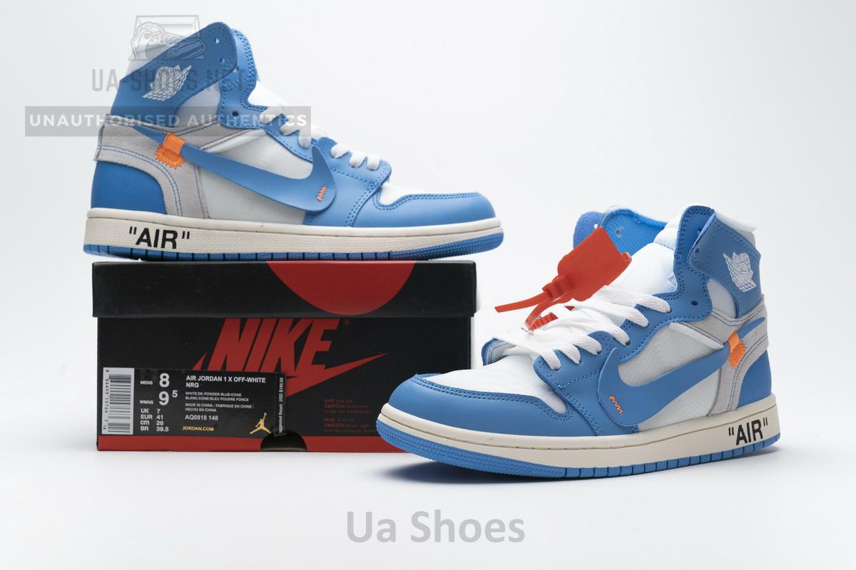 Jordan 1 Retro High Off-White University Blue Update Lace - Image 2