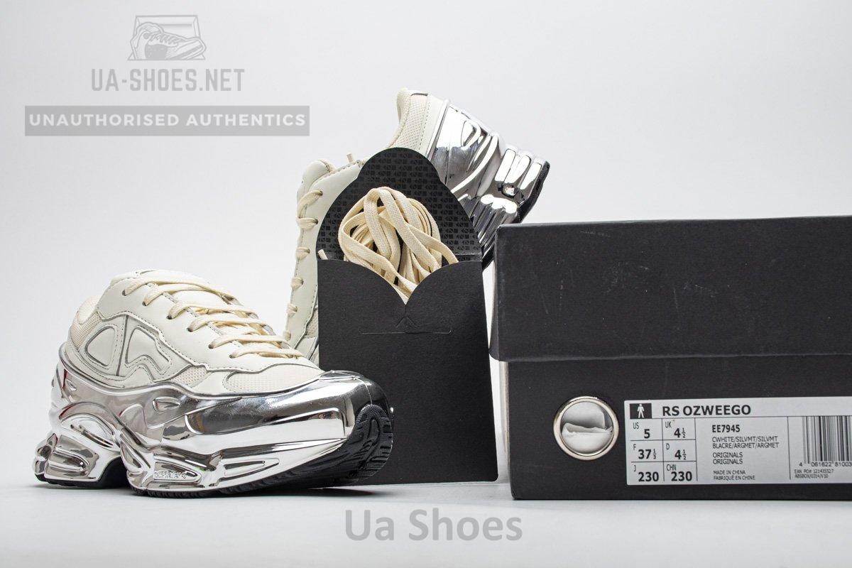 EE7945 adidas X Raf Simons Ozweego Cream White Silver Metallic - Image 4