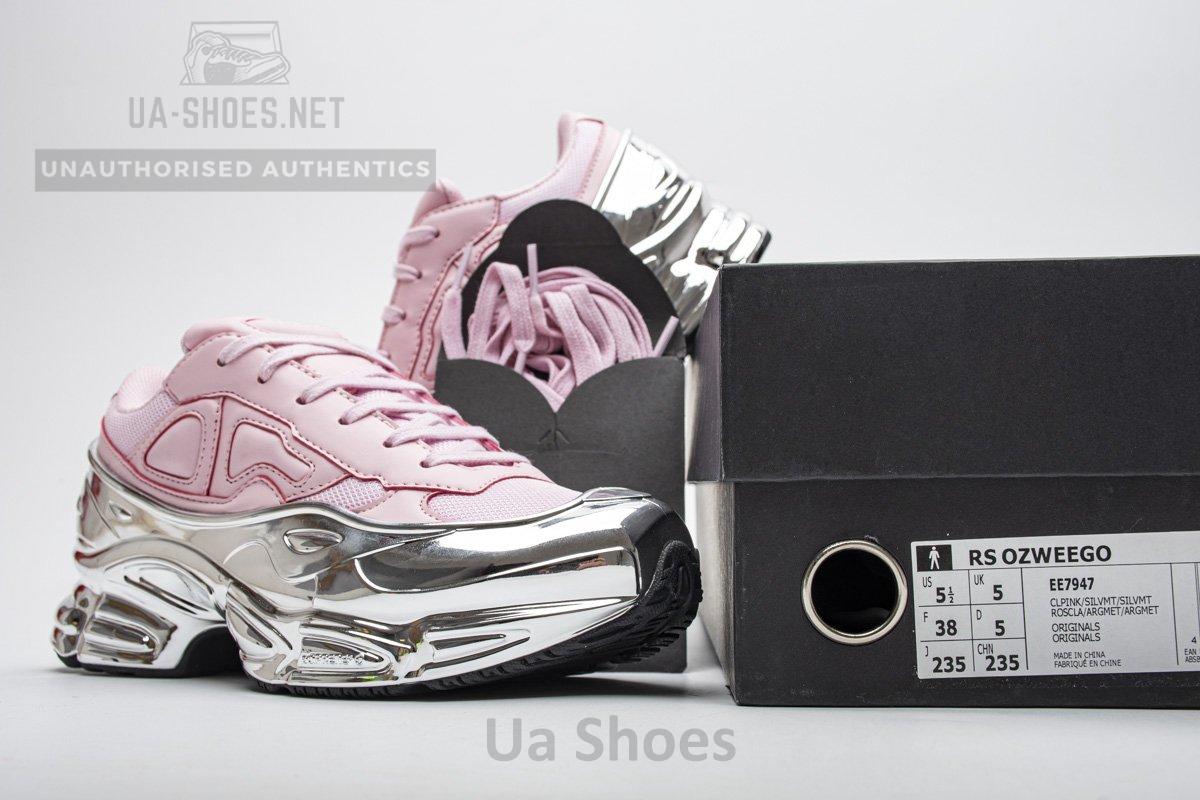 EE7947 adidas X Raf Simons Ozweego Pink Silver Metallic - Image 3