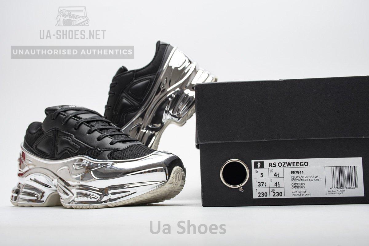 EE7944 adidas X Raf Simons Ozweego Black Silver Metallic - Image 3