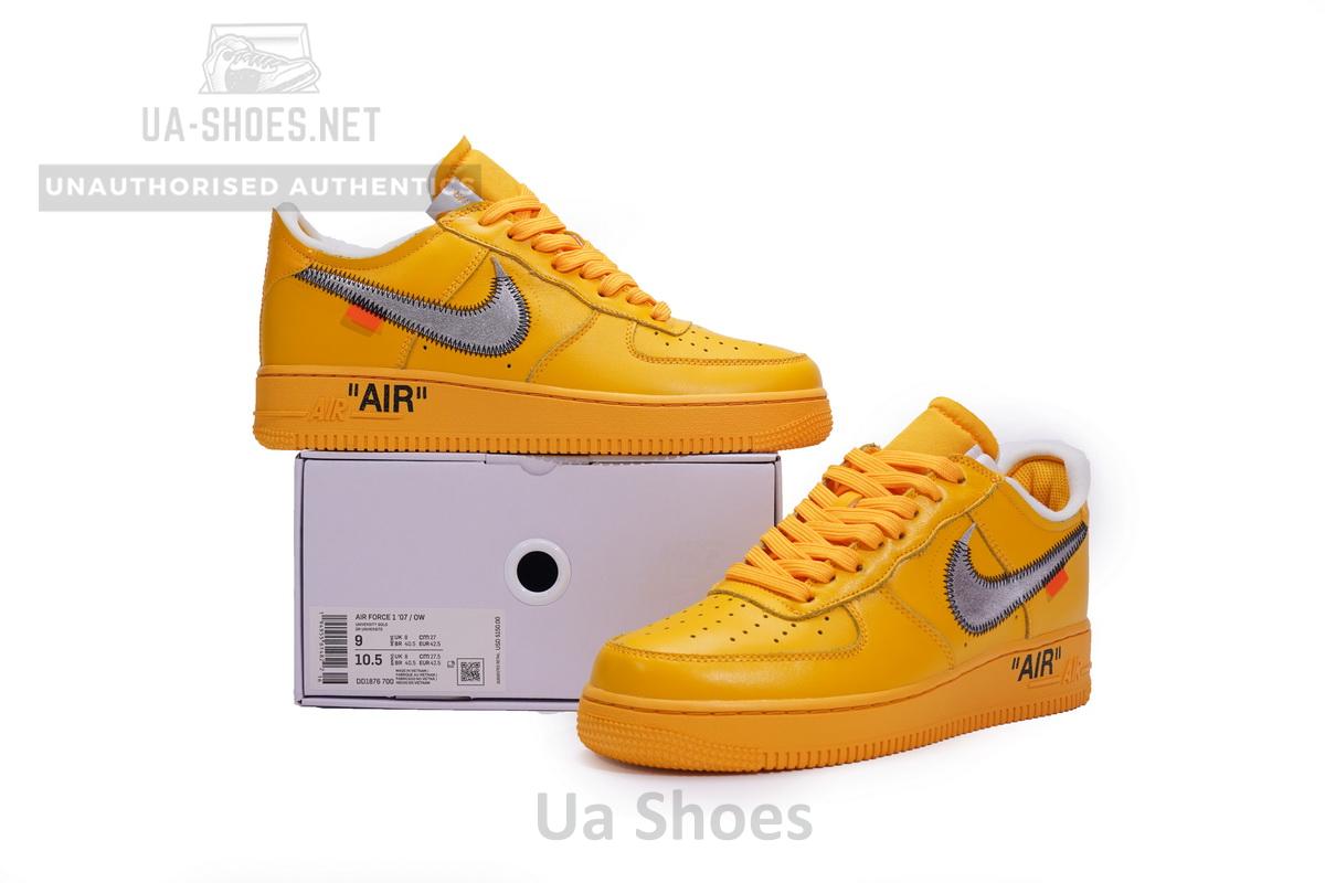 Off-White x Nike Air Force 1 Low University Gold - Image 2