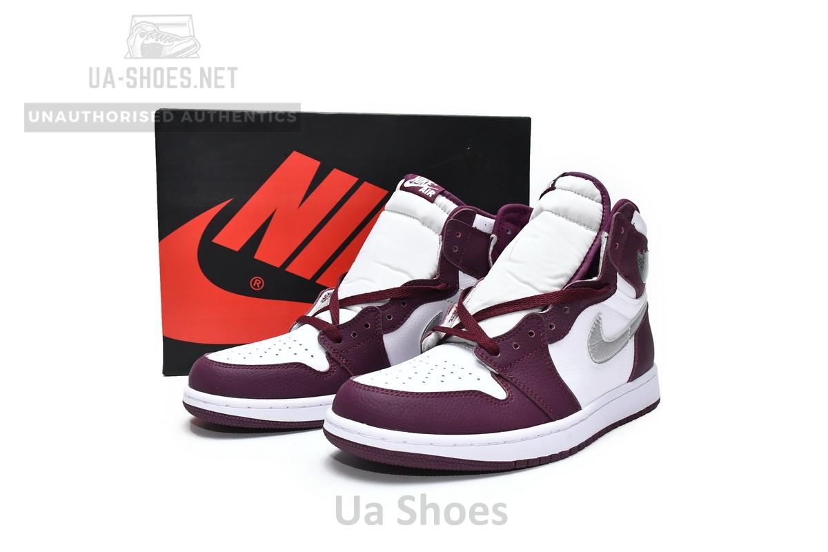 555088-611 Air Jordan 1 High OG Bordeaux - Image 2