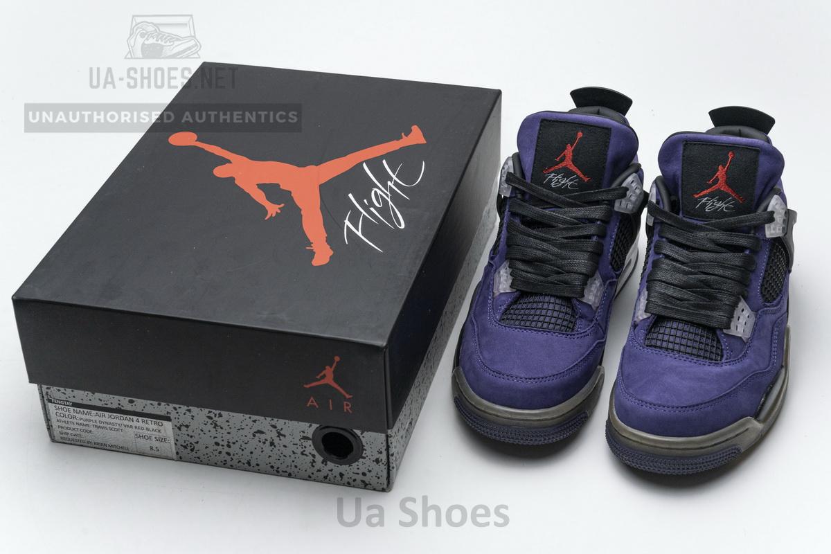 AJ4-766302 Travis Scott x Air Jordan 4 Retro Purple - Image 2