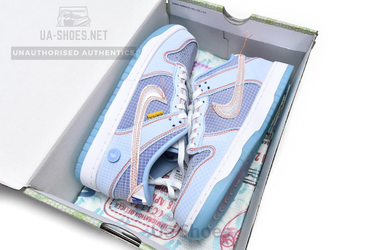 DJ9649-400 Union LA x Nike Dunk Low Blue - Image 3