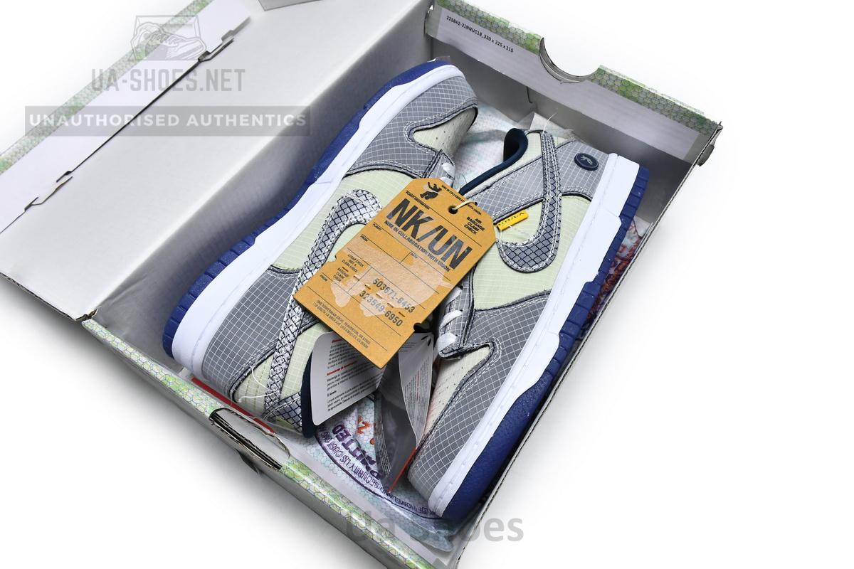 DJ9649-401 Union x Nike Dunk Low Midnight Navy - Image 3