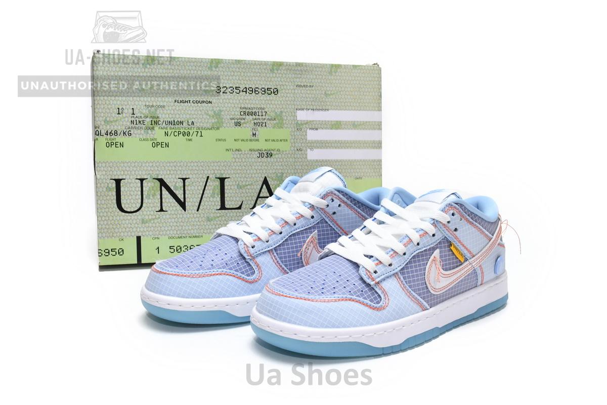 DJ9649-400 Union LA x Nike Dunk Low Blue - Image 2