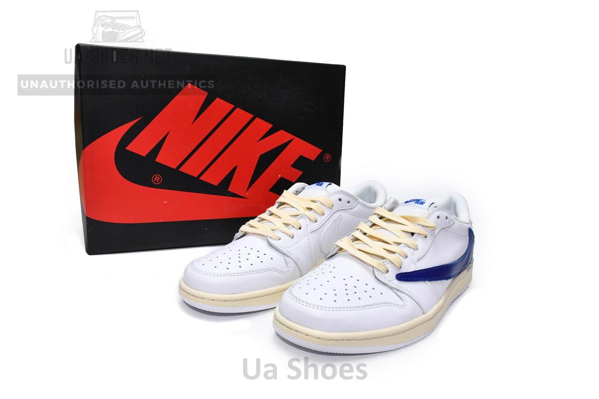 DM6839-186 Travis Scott x Air Jordan 1 Low WhiteBlue - Image 2