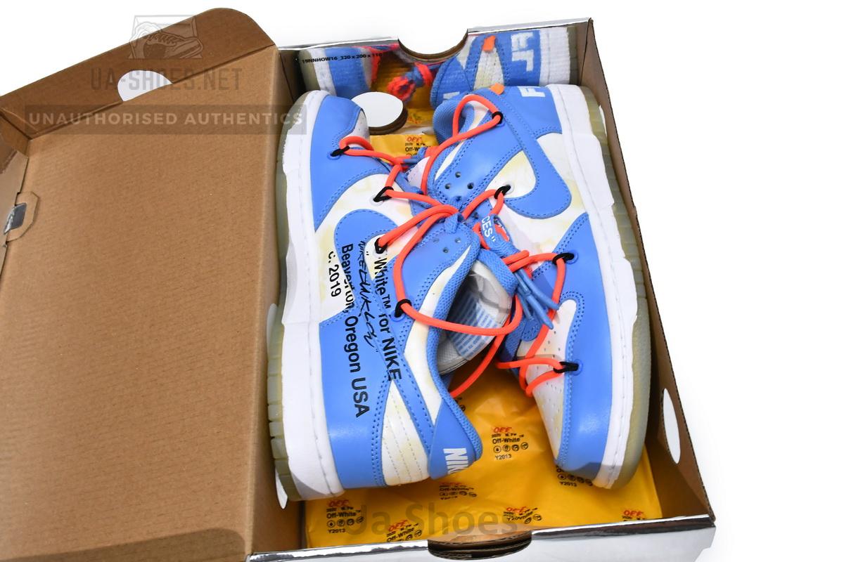 DD0856-403 Off White x Futura x Dunk Low SB UNC - Image 4