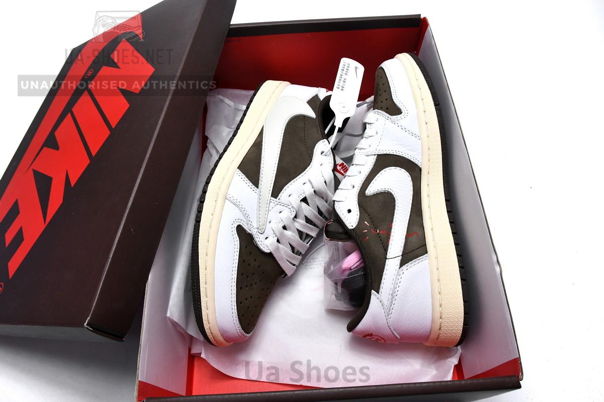 Travis Scott x Air Jordan DM2508-586 1 Low OG - Reverse Mocha - Image 4