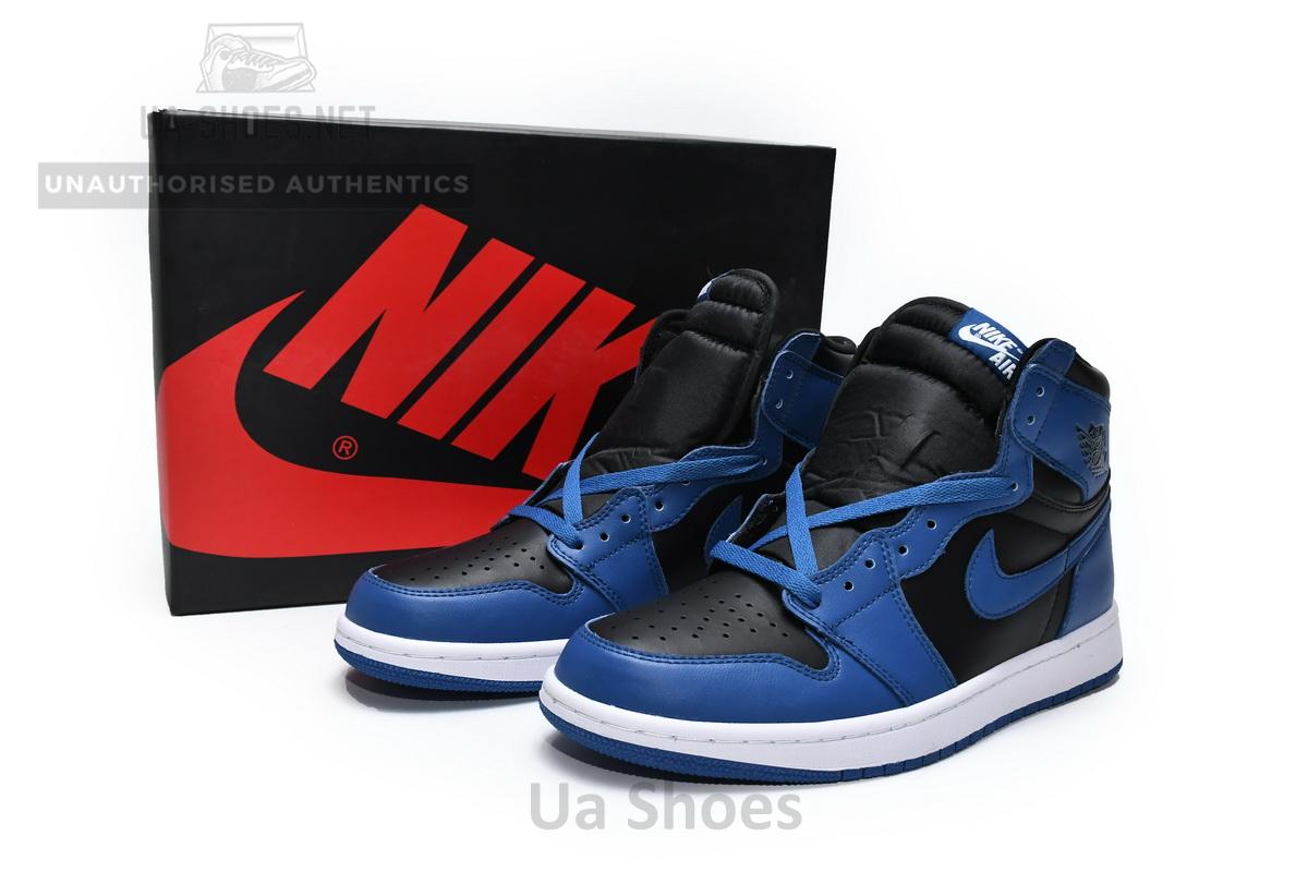 555088-404 Air Jordan 1 High OG Dark Marina Blue - Image 2