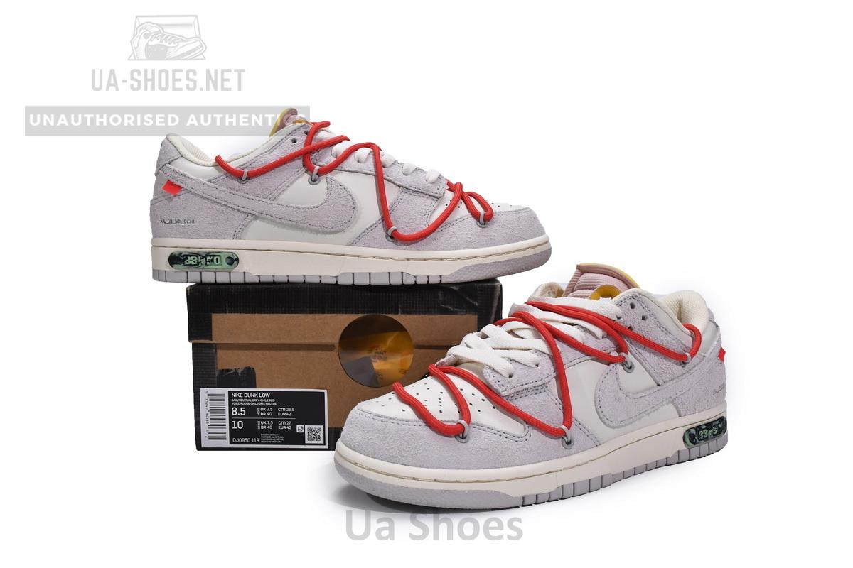 DJ0950-118 OFF WHITE x Nike Dunk SB Low The 50 NO.33 - Image 3