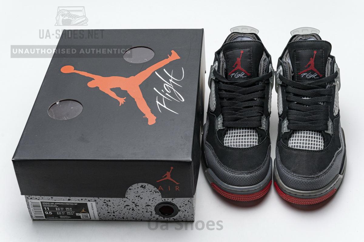 CV9388-001 OFF White x Air Jordan 4 Bred - Image 3