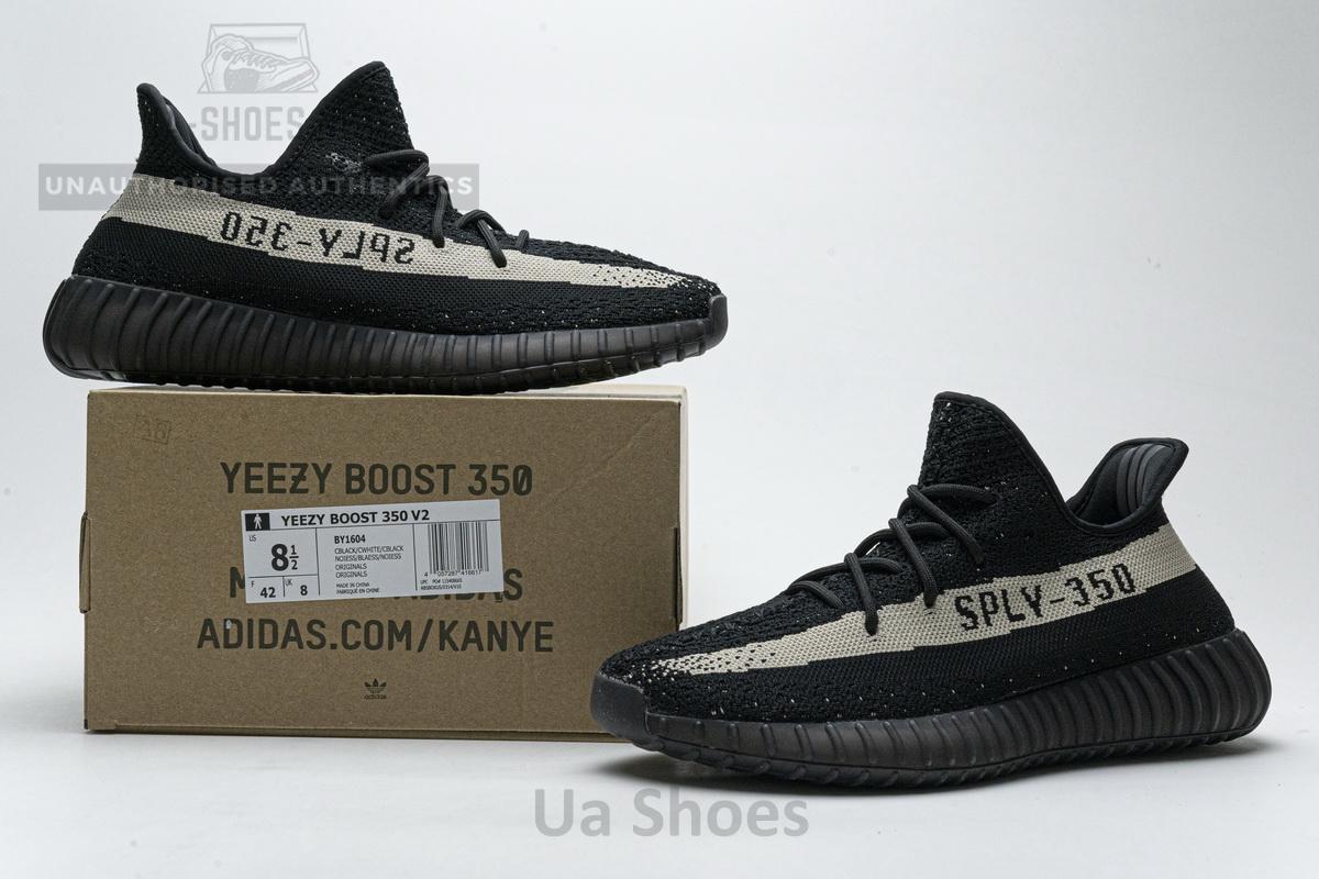 BY1604 Adidas Yeezy Boost 350 V2 Core Black-White Real Boost - Image 3