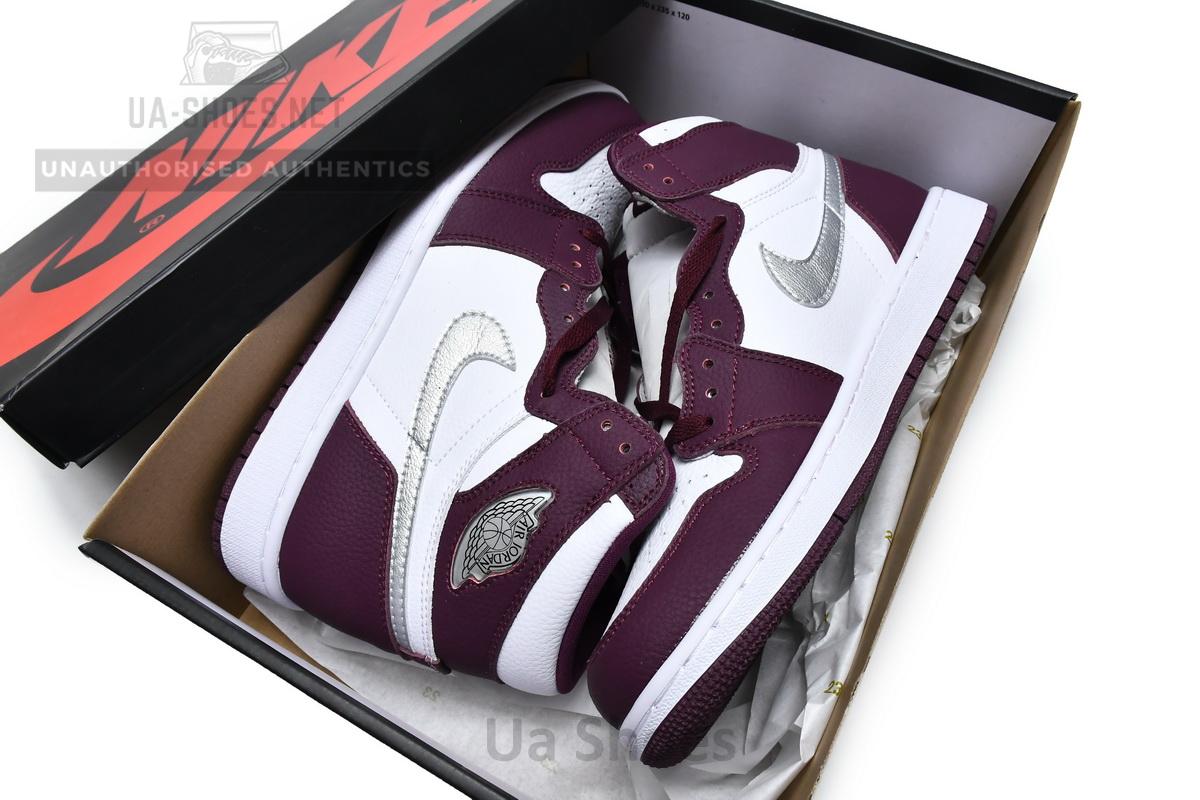555088-611 Air Jordan 1 High OG Bordeaux - Image 3
