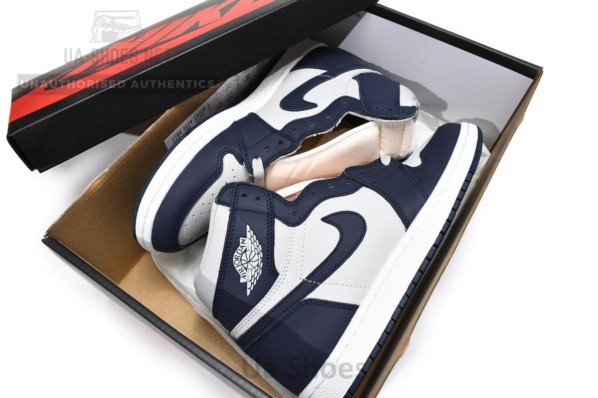 BQ4422-400 Air Jordan 1 High 85 Georgetown College Navy - Image 2