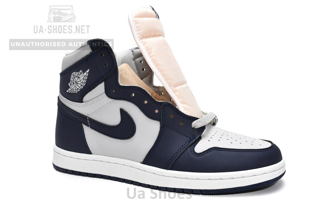 BQ4422-400 Air Jordan 1 High 85 Georgetown College Navy - Image 5