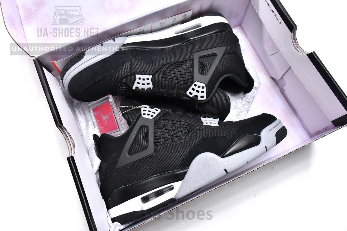 Air Jordan 4 Black Canvas - Image 4